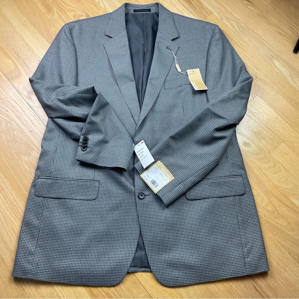 Michael Kors Light Gray Kev11 Sport Coat Blazer